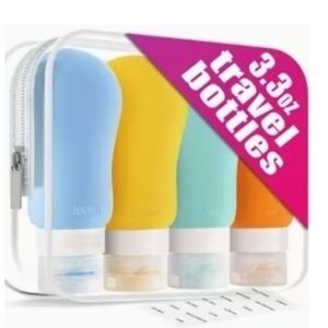 New Travel Bottles for Toiletries, 3.3oz